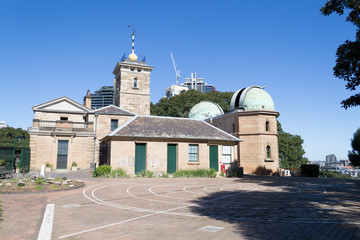 Sydney observatory on top of a hill