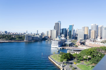 CBD from the Sydney Harbour bridge - 124628014