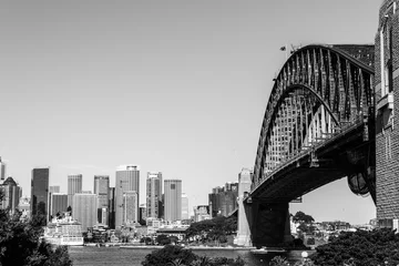 Photo sur Plexiglas Sydney Harbour Bridge Iconic Sydney Harbour bridge