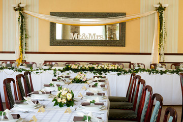 wedding table set