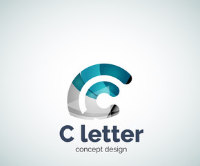 Obraz premium Vector C letter concept logo template