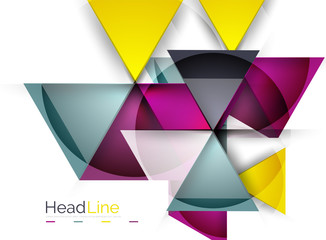 Vector 3d geometric abstract background