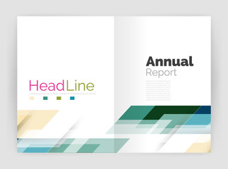 Fototapeta premium Set of business straight lines abstract backgrounds