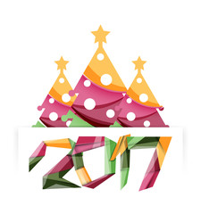 Fototapeta premium Happy New Year and Chrismas holiday greeting card elements