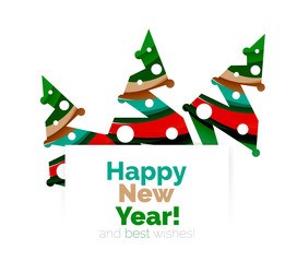 Christmas and New Year promotion banner design