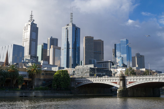 By the Yarra river in Melbourne