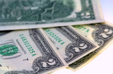 USA two dollar bills new