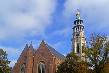 Lange Jan en Nieuwe Kerk in MIDDELBURG - ZEELAND ( Niederlande ) 