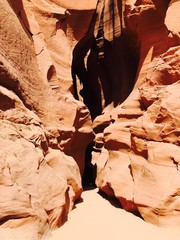 Entering the Antelope Canyon