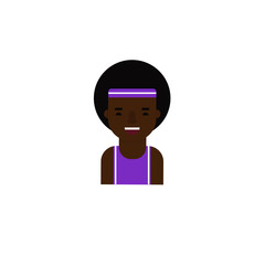 Basketball player vector avatar.