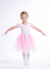 balerina dancer on bright background © Aliaksei Lasevich