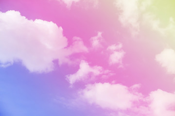 Fantastic sky and colorful clouds.