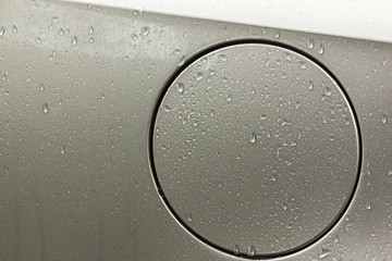 Vehicle Body Gasoline Filler Cap Cover with Water Droplets