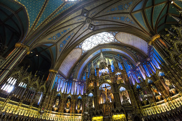 Notre Dame basilica, Montreal, Quebec, Canada