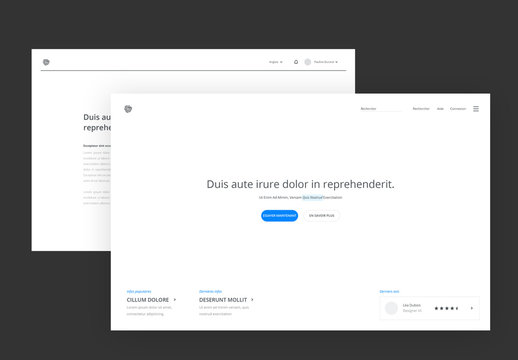 Kit de wireframe moderne