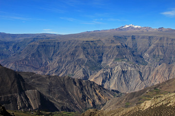 Fototapeta na wymiar Cotahuasi Canyon Peru panoramic view, one of the deepest and most beautiful canyons in the world