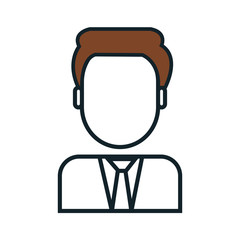 businessman avatar isolated icon vector illustration design