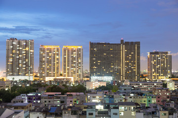 Fototapeta na wymiar Buildings in Bangkok