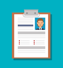 cv document paper isolated icon vector illustration design