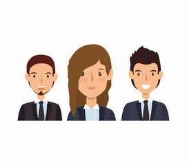 business people avatars group vector illustration design