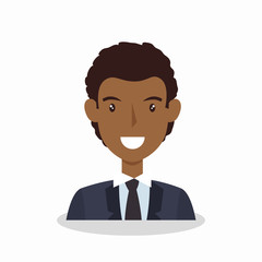 businessman avatar elegant icon vector illustration design