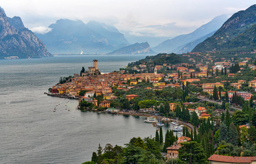 Gardasee: Blick auf Malcesine