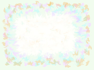 Fundo centro em nuvem com bordas de cores misturadas