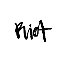 Riot - hand drawn lettering phrase, isolated on the white background.