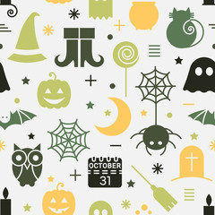 Seamless Halloween pattern