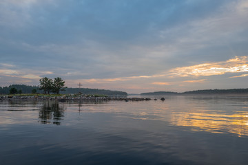 Amazng sunset on the White sea