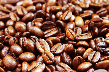 Coffee beans background