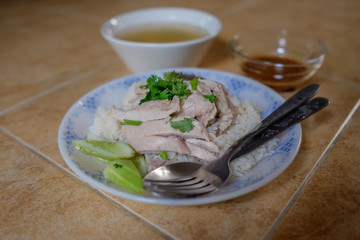 Hainanese chicken rice