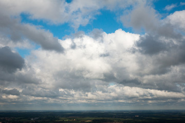 Fototapeta na wymiar clouds view from the airplane