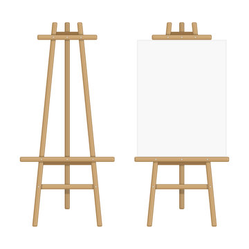 Wooden easel template.