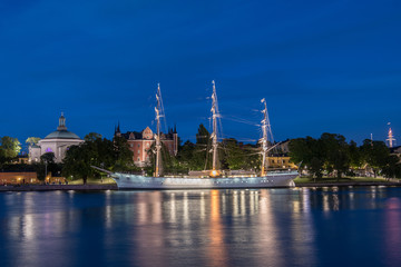 Obraz premium Hotelschiff Jugendherberge Stockholm 2016