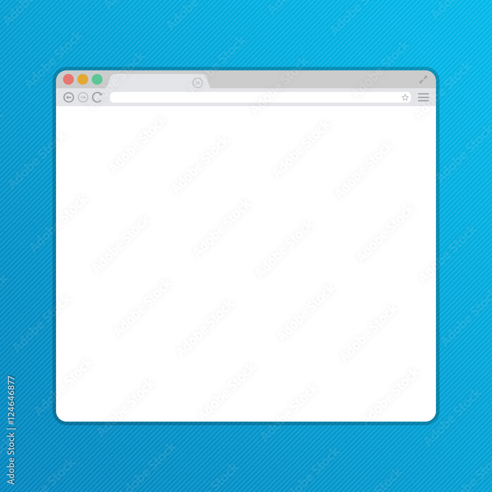 Poster simple web browser window.
