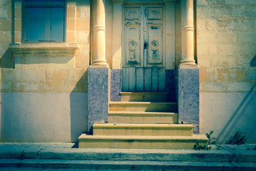 Mediterranean house entrance