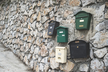 Various mailboxes
