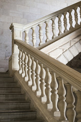 Old stone stairs with decoration