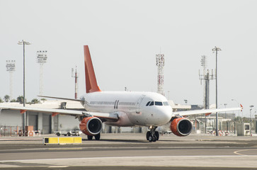 Obraz premium Plane before takeoff