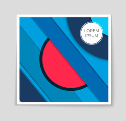 Fototapeta premium Abstract vector layout background for web and mobile app, art template design, list, page, mockup brochure theme style, banner, idea, cover, booklet, print, flyer, book, blank, card, ad, sign, sheet.