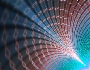 Naklejka premium Multicolored computer generated abstract fractal