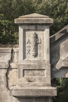 Fascist symbol was on an old bridge