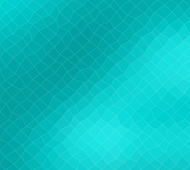Polygon modern turquoise blue clear background for your content