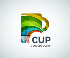 Coffee cup logo template