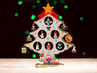 Christmas gifts on tree for decoration