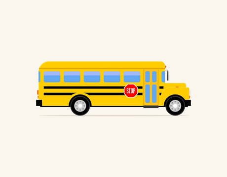 Back to school bus icon