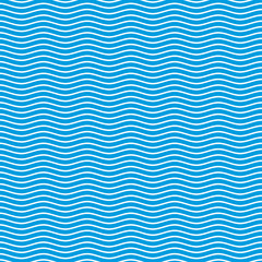 Blue seamless wavy pattern.