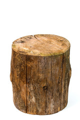 Obraz premium log isolated on a white background