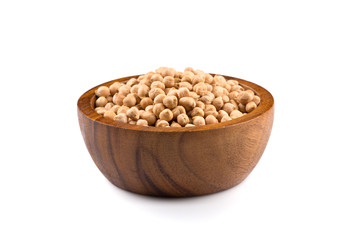 chick pea on white background